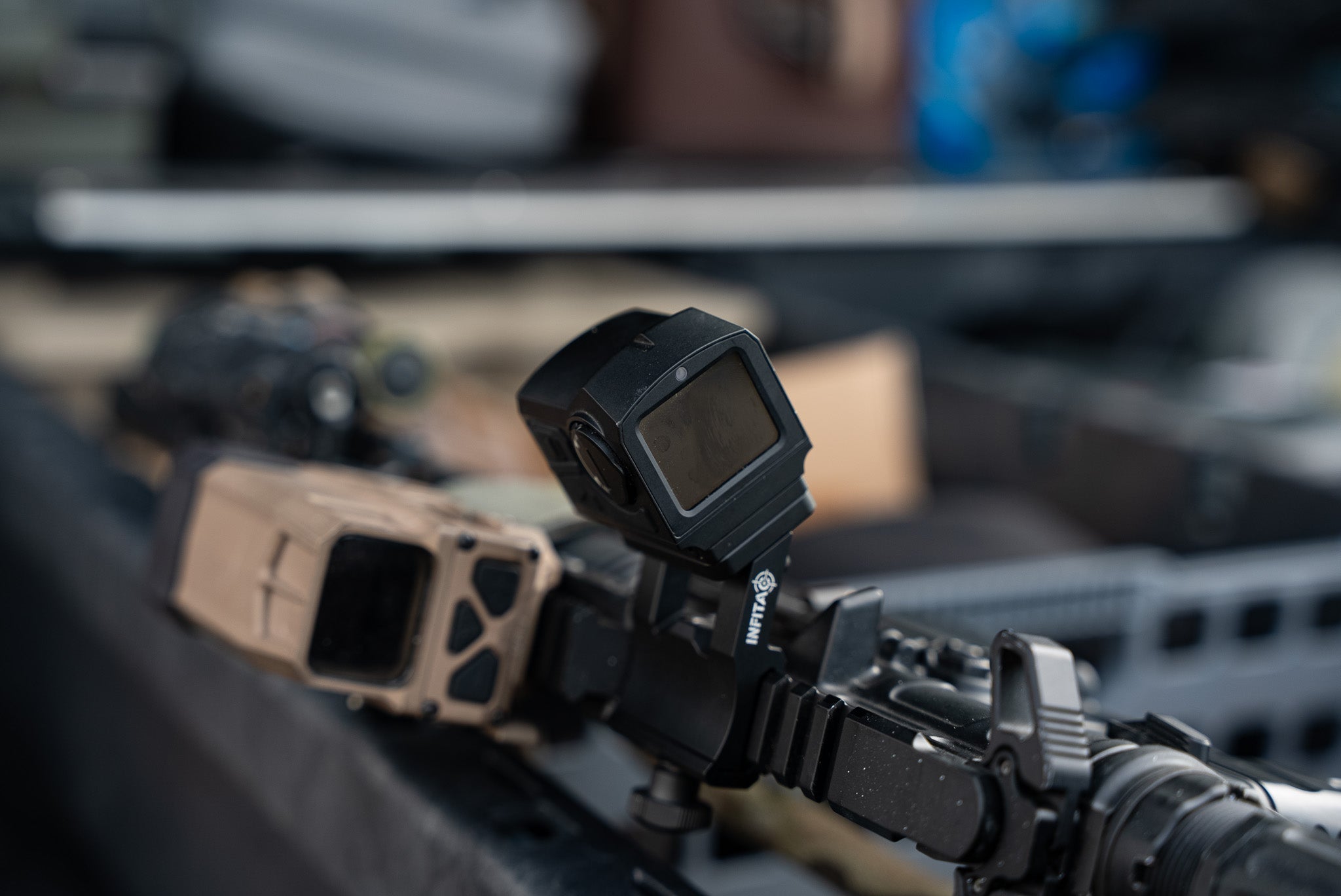 Infitac FMP13 ultra-compact thermal optic mounted on rifle