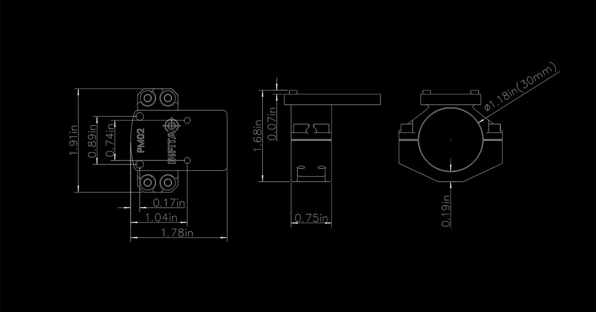 PM02 30mm Ring to RMR Mount | Tactical Optics Mount