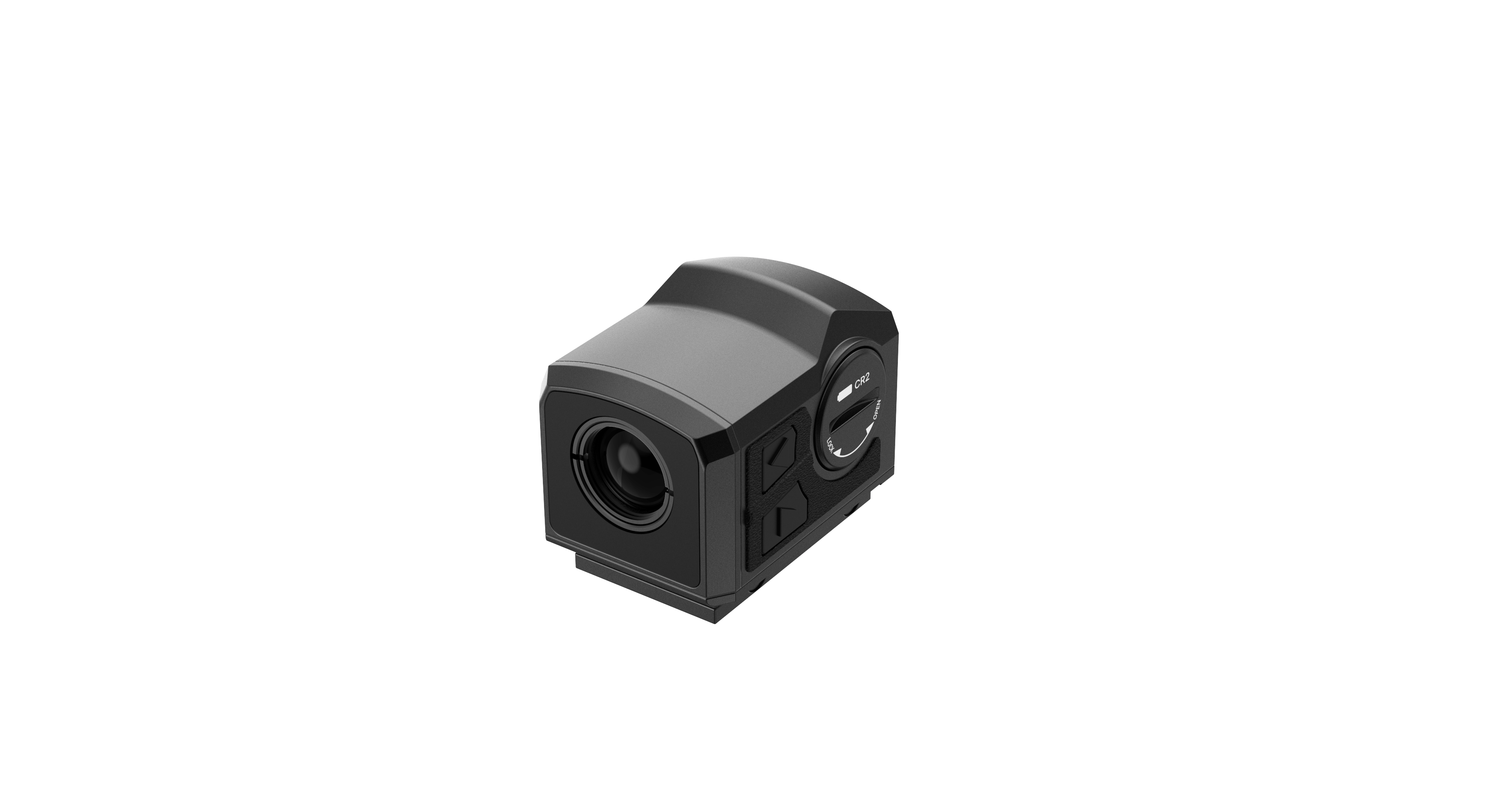 INFITAC FMP13 thermal scope, featuring a compact design with 256x192 resolution, 13mm F1.0 lens, 60Hz refresh rate, 1.4-inch display, and IP67 waterproof rating. Weighs 4oz, offers up to 5 hours of battery life.