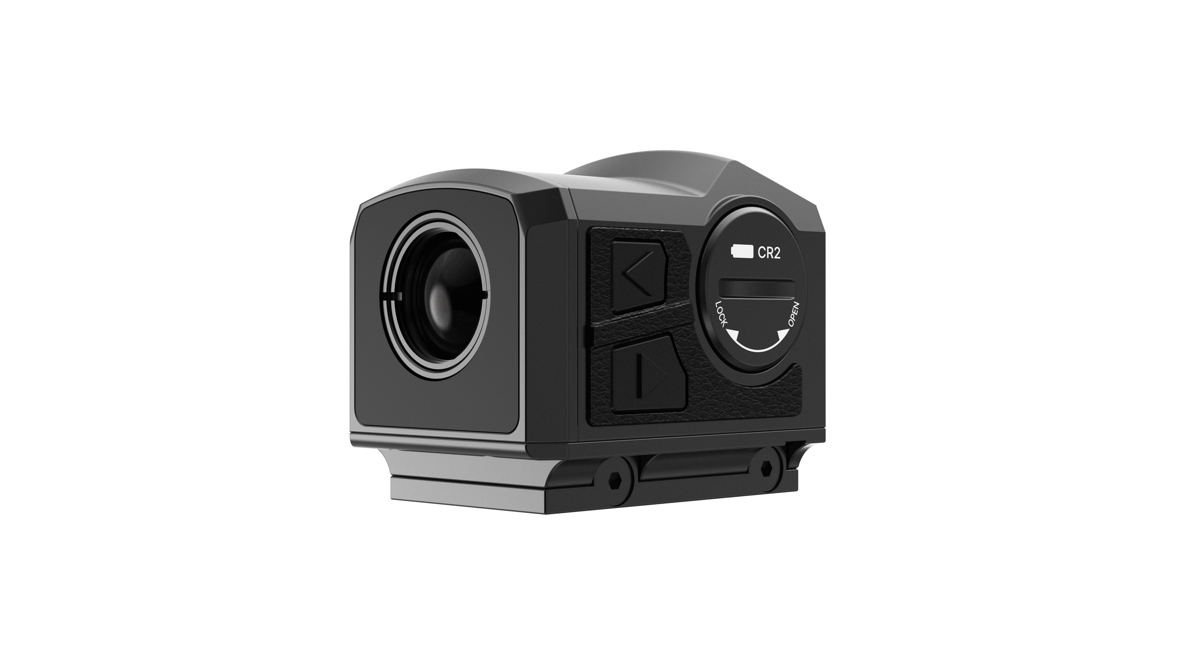 INFITAC FMP13 thermal scope, featuring a compact design with 256x192 resolution, 13mm F1.0 lens, 60Hz refresh rate, 1.4-inch display, and IP67 waterproof rating. Weighs 4oz, offers up to 5 hours of battery life.